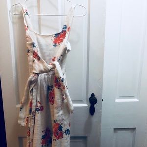 Anthropologie Ingalls Tie-Waist Dress - floral
